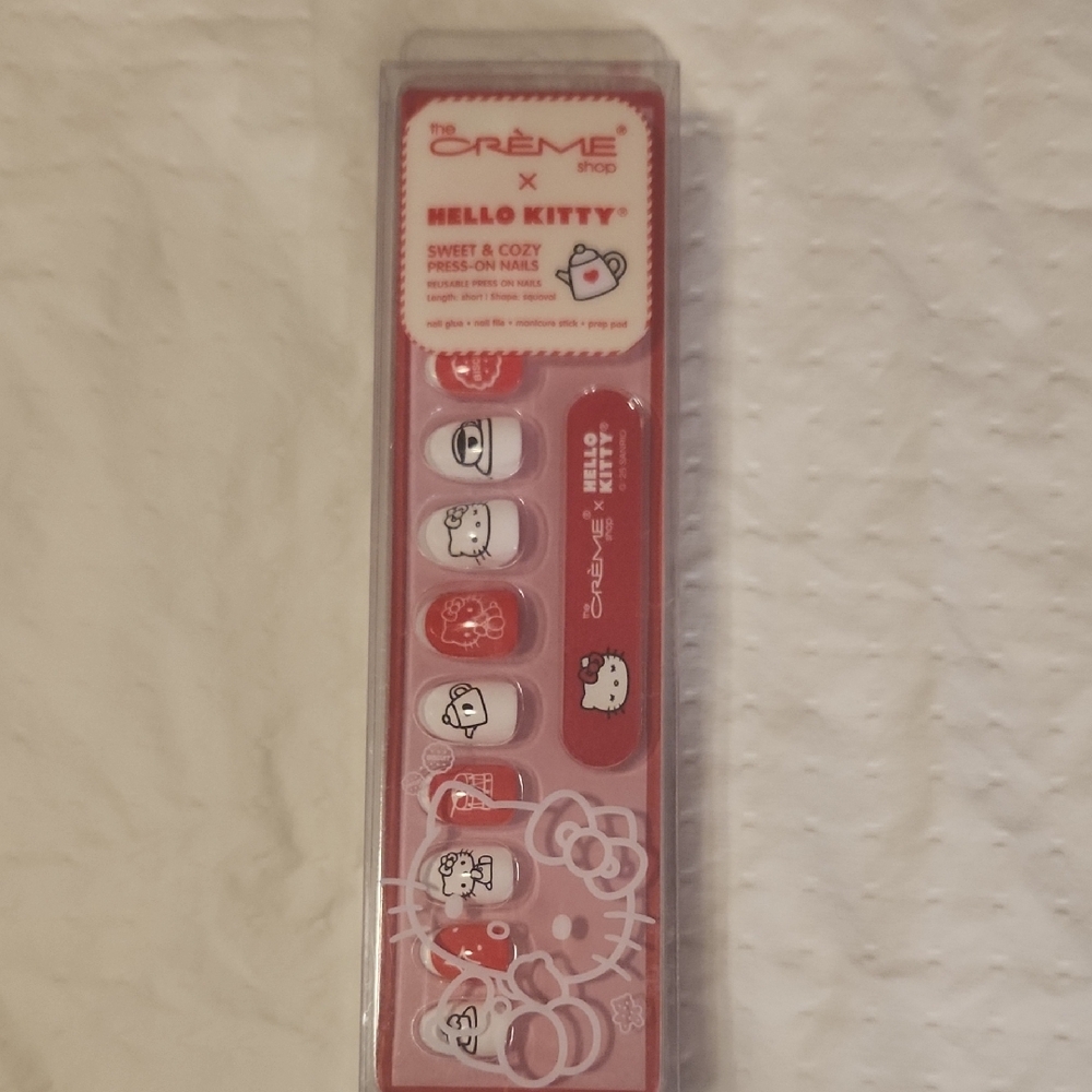 x Hello Kitty Sweet & Cozy Press-On Nails - Red